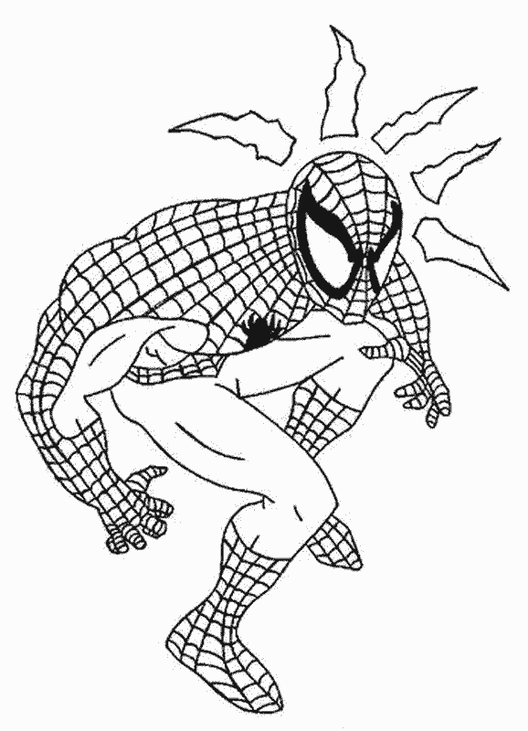 Coloriage 4 Spiderman