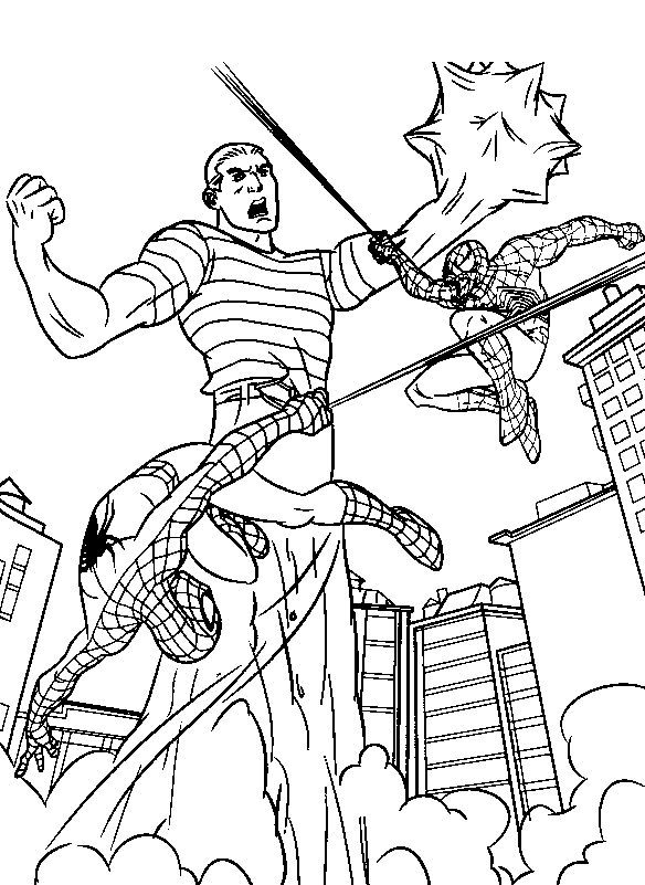 Coloriage 40 Spiderman