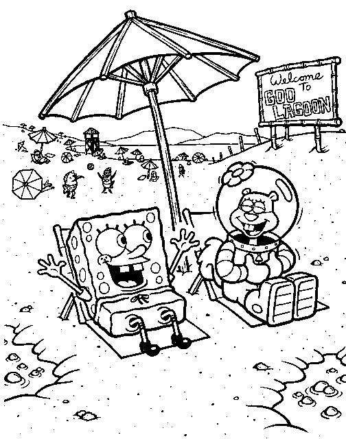 Coloriage 13 Spongebob