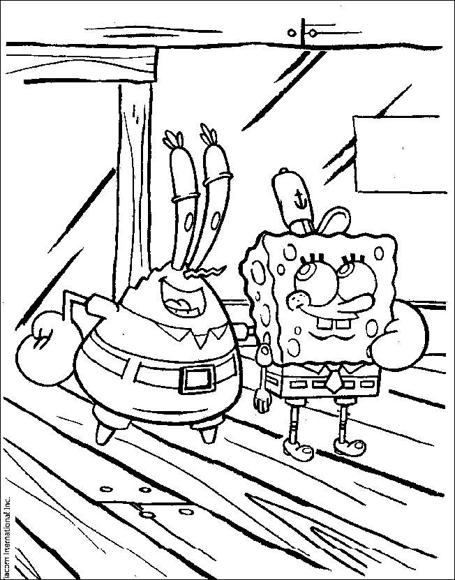 Coloriage 8 Spongebob