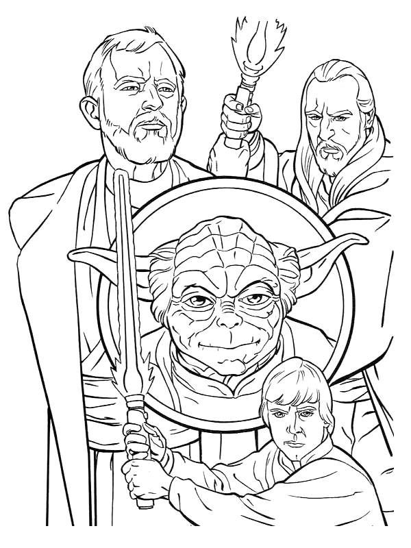 Coloriage 17 Starwars