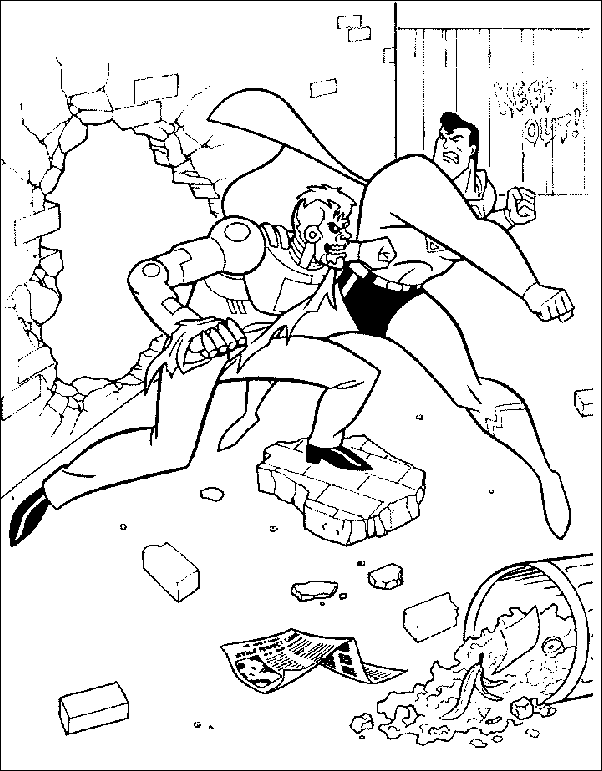 Coloriage 10 Superman