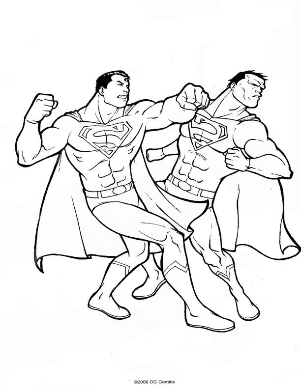 Coloriage 17 Superman