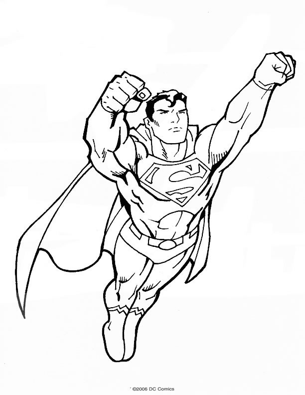 Coloriage 20 Superman