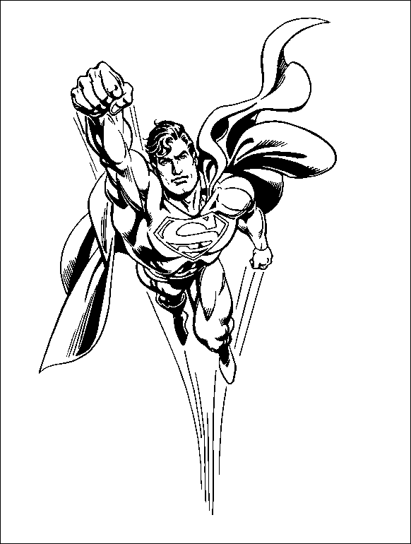 Coloriage 3 Superman