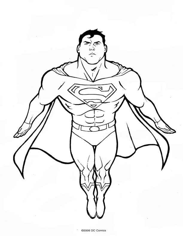 Coloriage 32 Superman