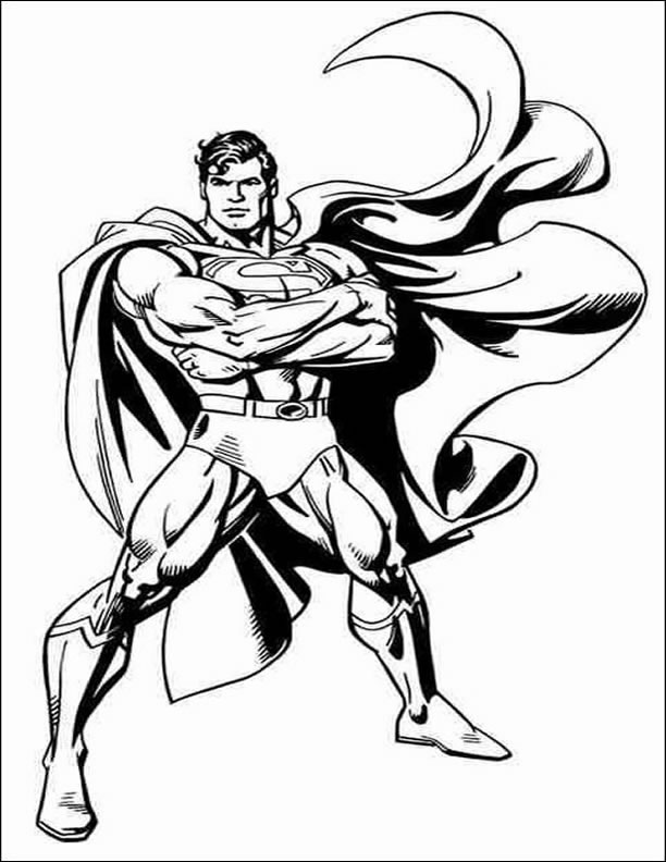 Coloriage 43 Superman