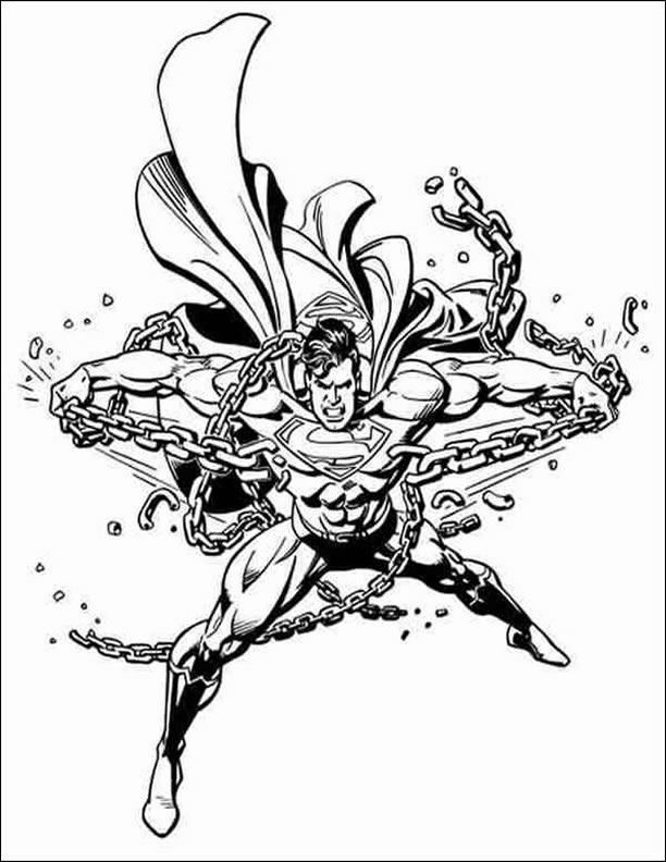 Coloriage 45 Superman