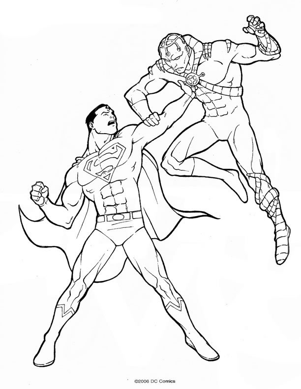 Coloriage 48 Superman