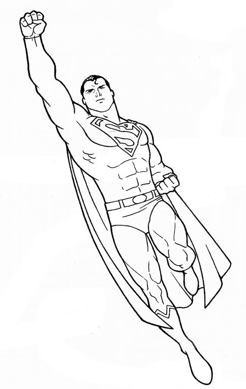 Coloriage 49 Superman