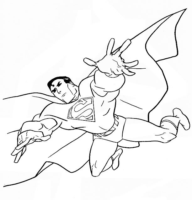 Coloriage 51 Superman