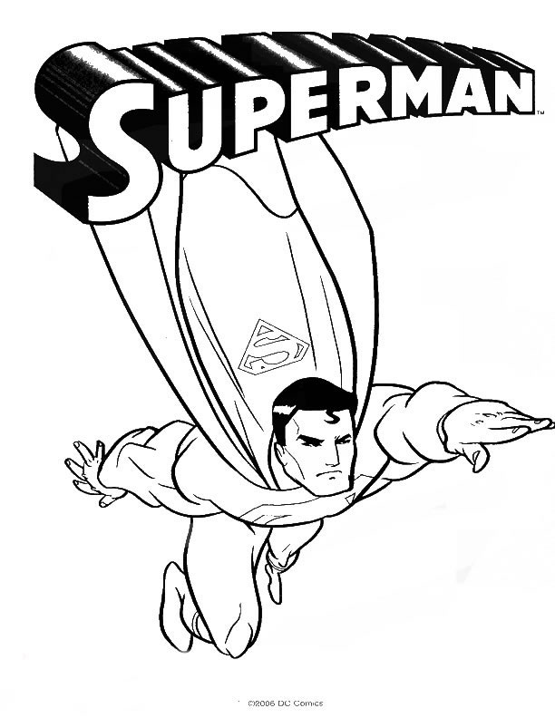 Coloriage 53 Superman