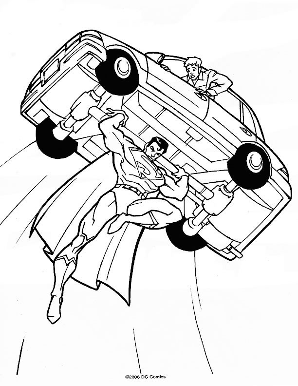 Coloriage 54 Superman