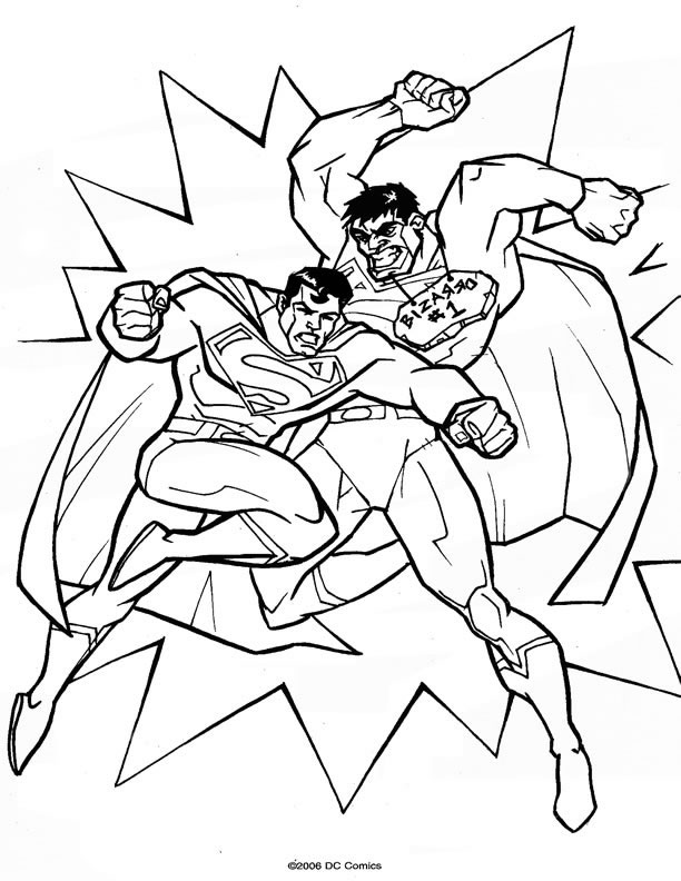 Coloriage 55 Superman