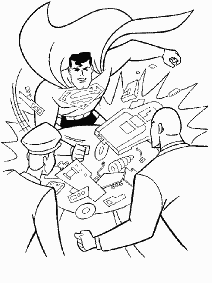 Coloriage 61 Superman