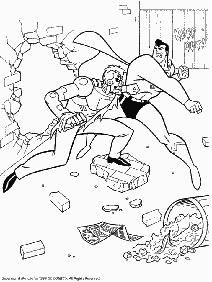 Coloriage 66 Superman