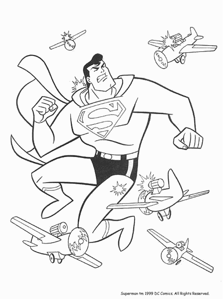 Coloriage 68 Superman