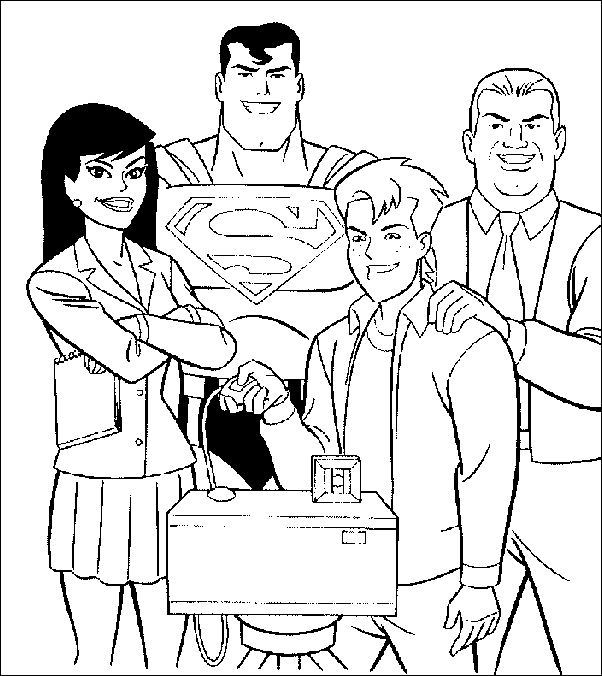 Coloriage 7 Superman