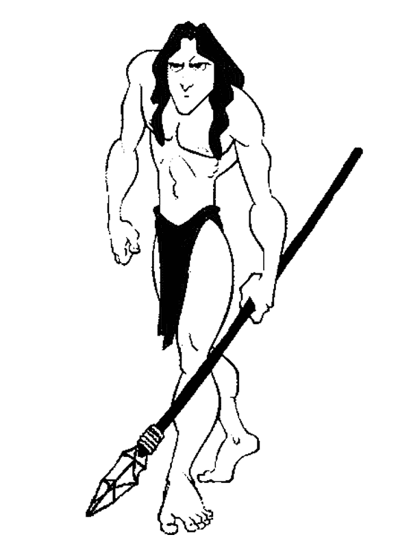 Coloriage 12 Tarzan