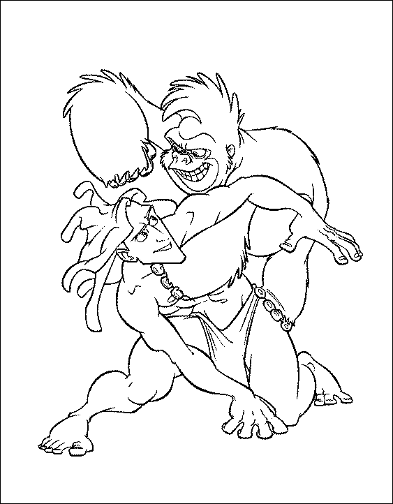 Coloriage 21 Tarzan