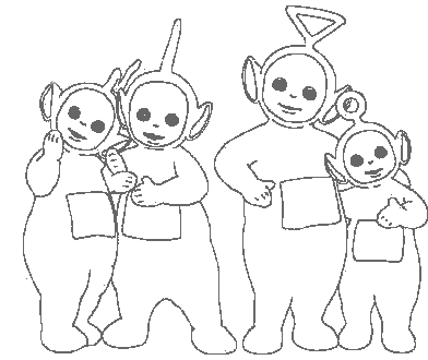 Coloriage 14 Teletubbies