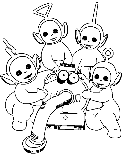 Coloriage 16 Teletubbies