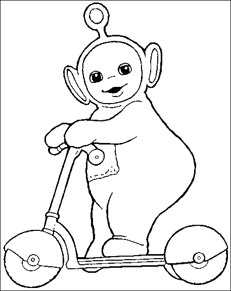 Coloriage 18 Teletubbies