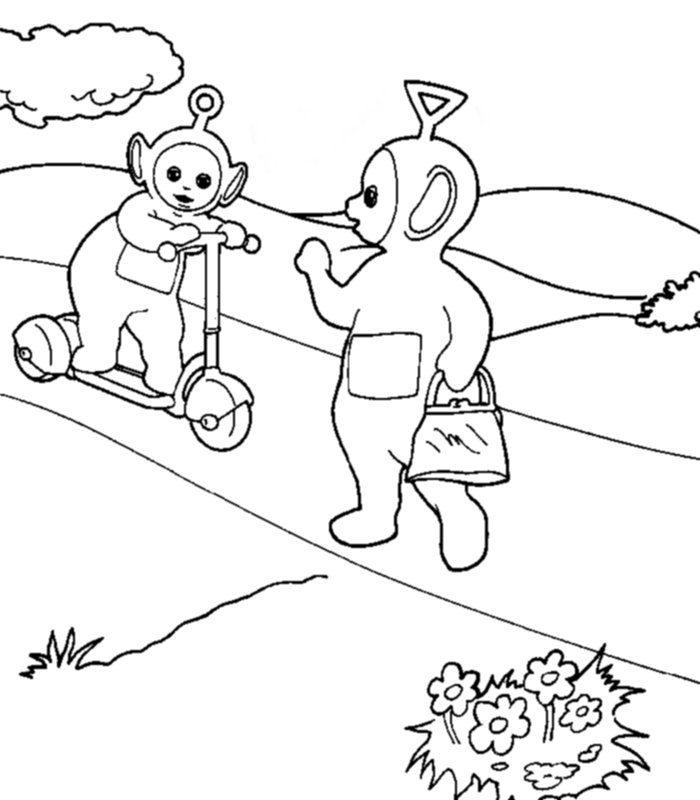 Coloriage 2 Teletubbies