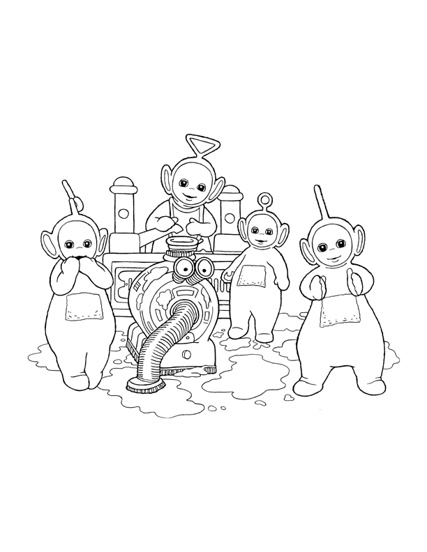 Coloriage 22 Teletubbies