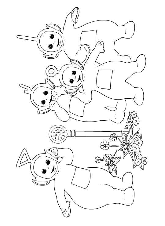 Coloriage 25 Teletubbies