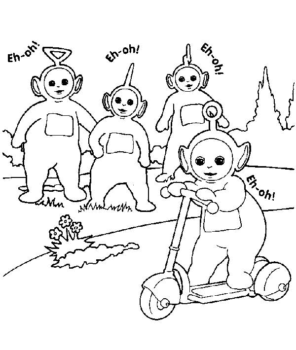 Coloriage 27 Teletubbies