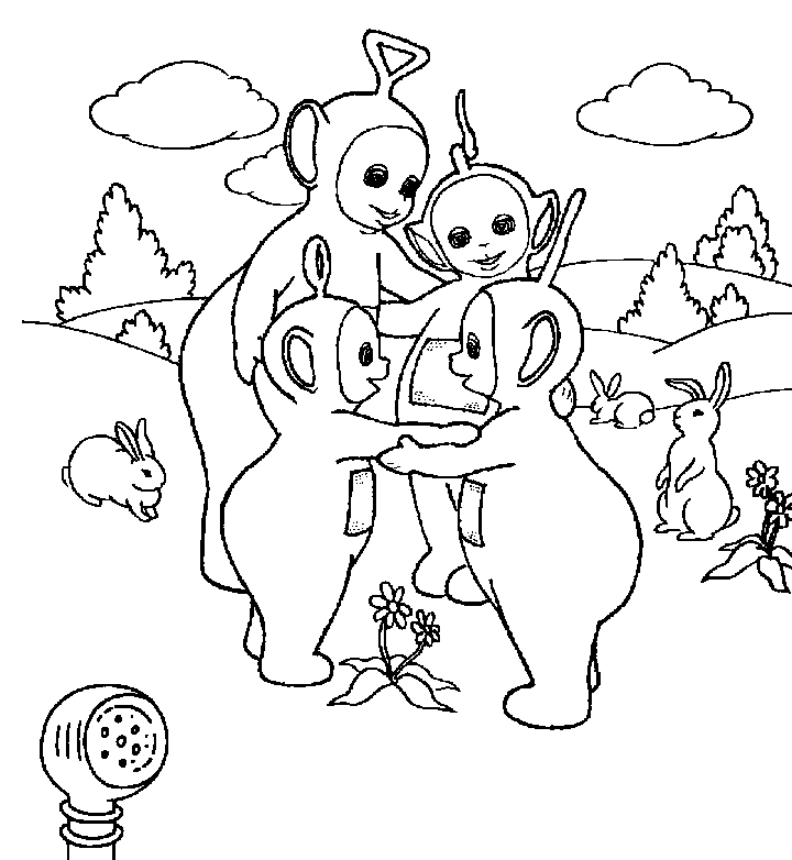 Coloriage 31 Teletubbies