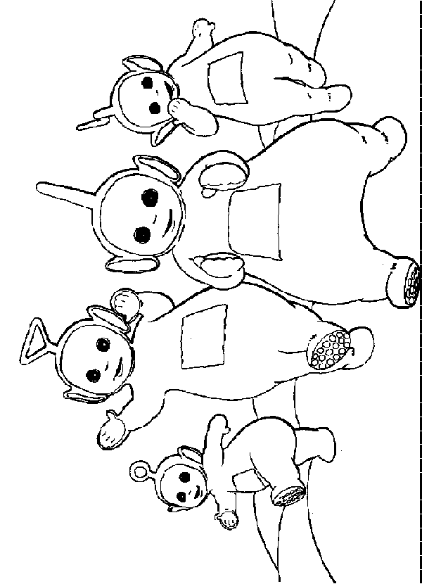 Coloriage 34 Teletubbies