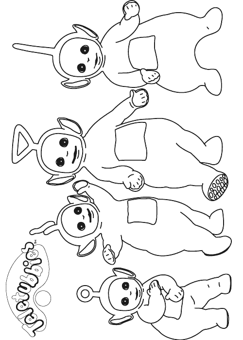 Coloriage 36 Teletubbies