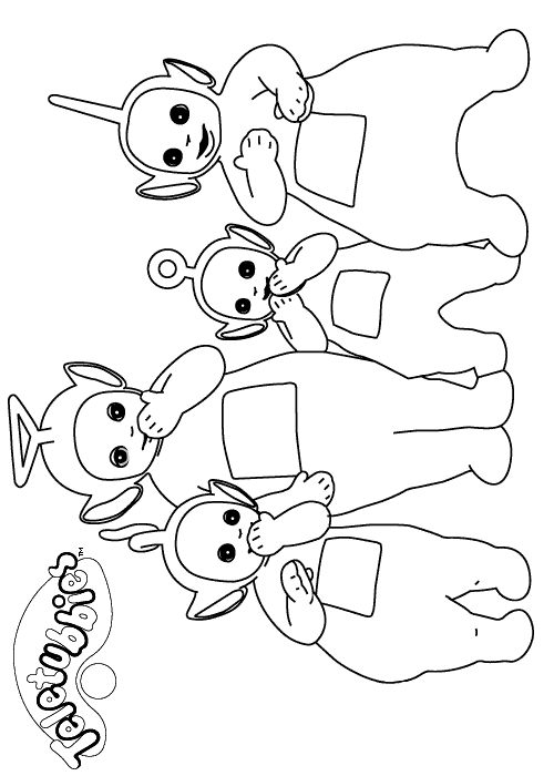 Coloriage 37 Teletubbies