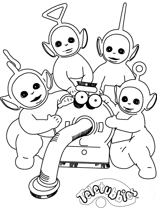 Coloriage 44 Teletubbies