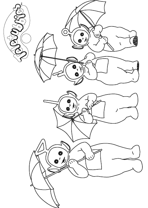 Coloriage 48 Teletubbies