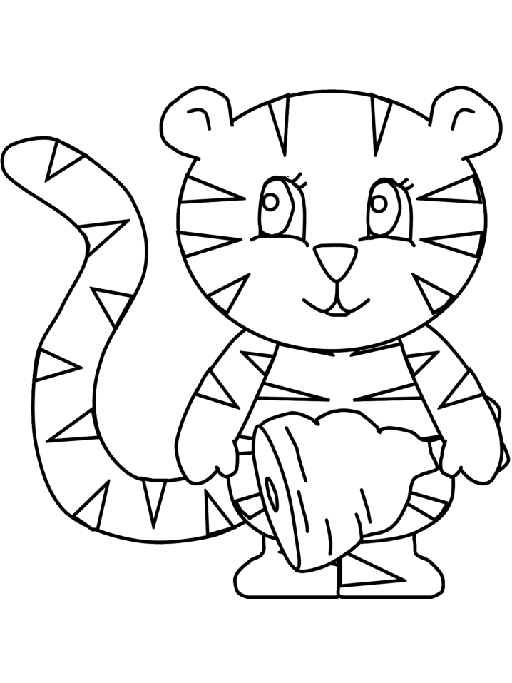 Coloriage 27 Tigres