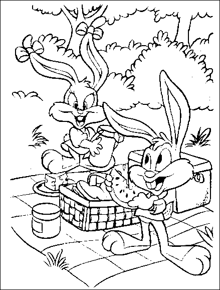 Coloriage 2 Tiny toon