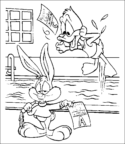 Coloriage 6 Tiny toon