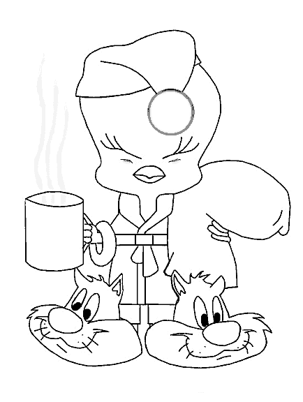 Coloriage 3 Titi