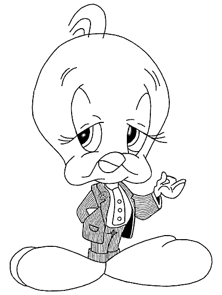 Coloriage 5 Titi