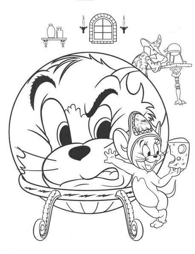 Coloriage 10 Tom et jerry