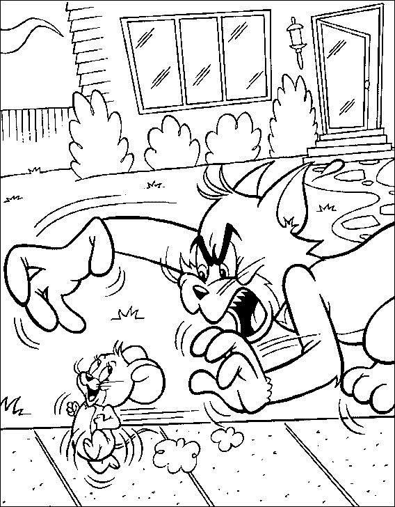 Coloriage 2 Tom et jerry