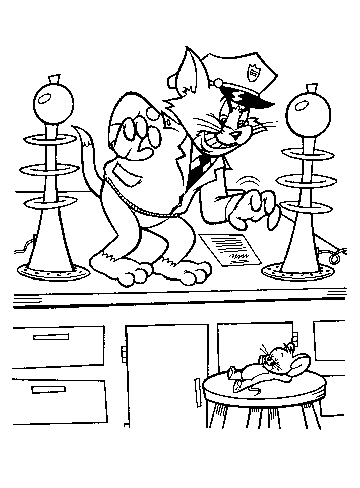 Coloriage 22 Tom et jerry