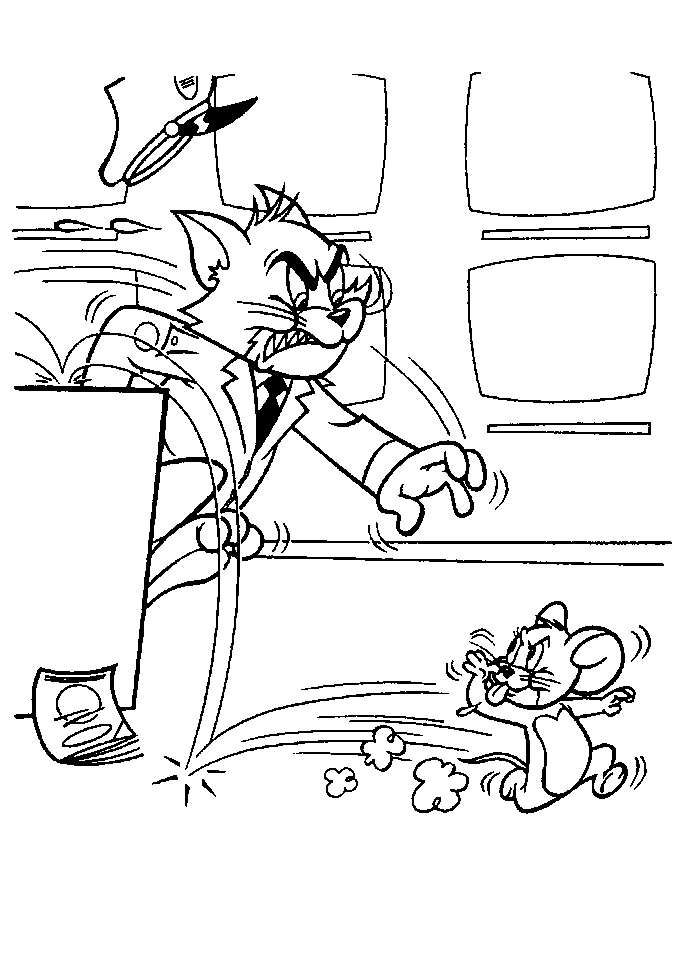 Coloriage 23 Tom et jerry