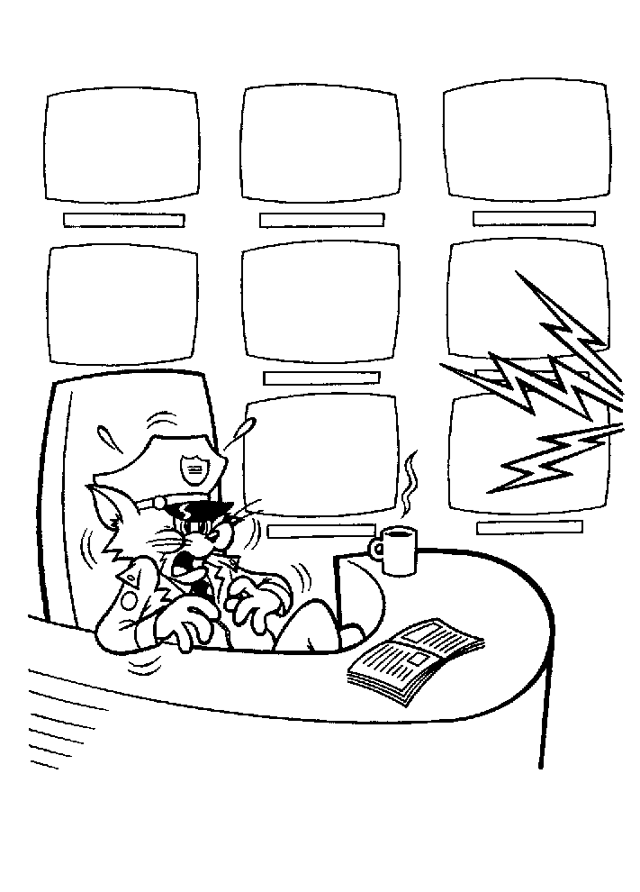 Coloriage 27 Tom et jerry