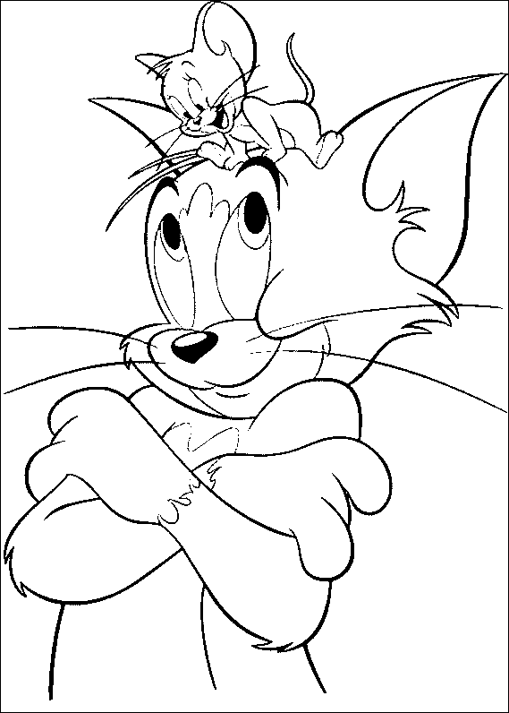 Coloriage 3 Tom et jerry