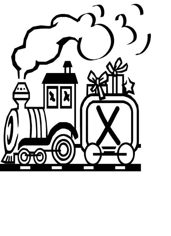 Coloriage 24 Train alphabet