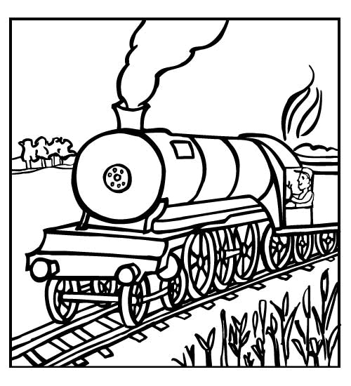 Coloriage 19 Trains